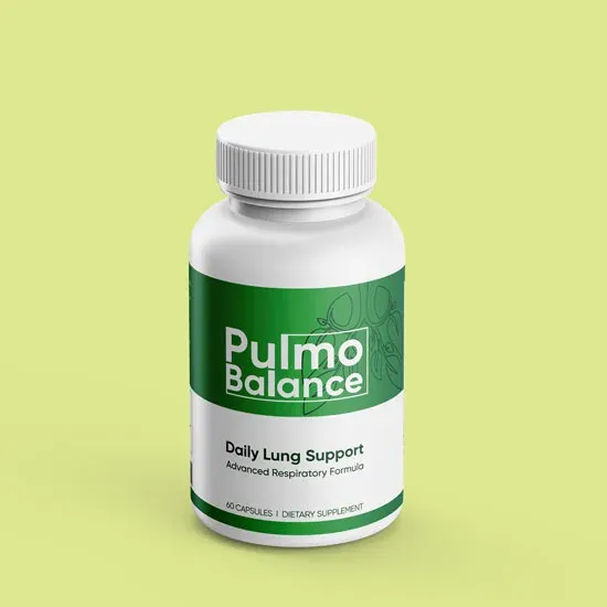 Pulmo Balance bottles — official product packaging